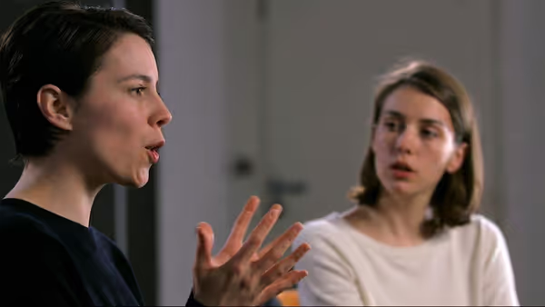 Partners communicating openly in an emotionally safe interaction